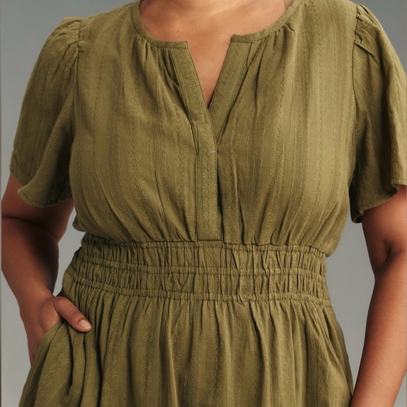 🆕 NWT Anthropologie Somerset Maxi Dress Moss 3X - Picture 2 of 10